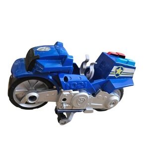 Paw Patrol Chase Police Motorcycle Toy Vehicle Blue Silver Cruiser Bike only